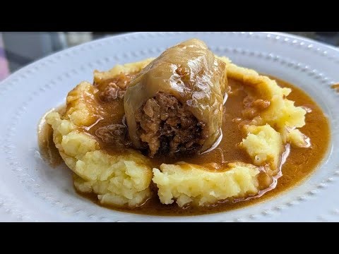 How to Make Balkan Stuffed Peppers with Paprika Gravy (Family-Style Recipe)#food #balkan #stuffed