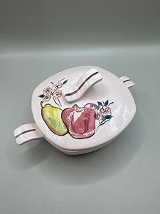 Red Wing Pottery Hand-painted Sugar Bowl - Etsy