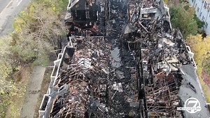Drone video shows the scope of the damage caused by a fire that burned at a Boulder condominium complex early Tuesday morning. Story: https://bit.ly/3AY7lpd | Denver7