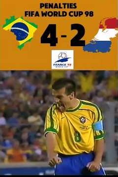 BRAZIL VS NETHERLANDS 1998 FIFA WORLD CUP SEMIFINALS PENALTIES #shorts