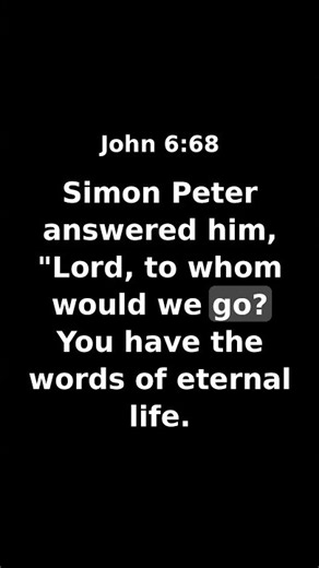 John 6:68–69 — Many Turn Away: “Lord, to Whom Would We Go?” | WEB Audio Bible, No Music
