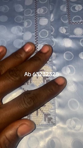 Stunning Light Blue Fabric with Floral Pattern