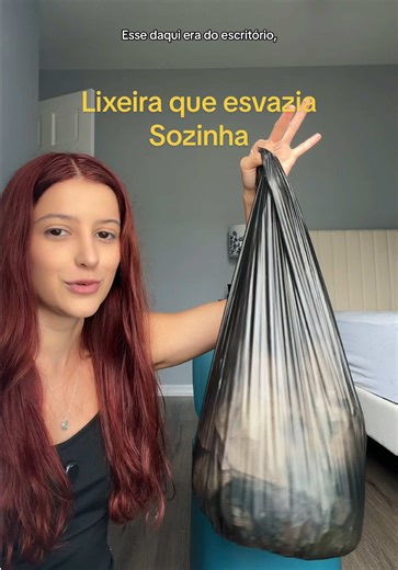 Lixeira que esvazia sozinha, amei | lixeira que troca saco de lixo