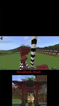 Tutorial Arco japones Torii ⛩️ #minecraft #minecraftbuilding #minecraftbedrock #minecraftpe