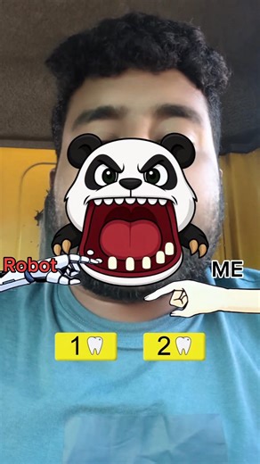 Robot vs Me #shorts #funny #tiktokeffects #gaming #challenge