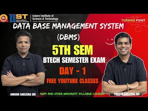 DAY 1 | Data Base Management System | DBMS | Semester Exam | RGPV and other University | Ankush Sir