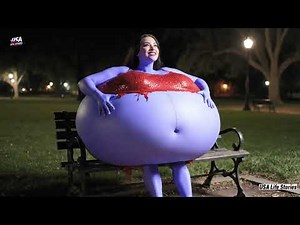 Female Inflation Blueberry Transformations Park Bench (Veo 3)