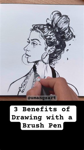 3 Benefits of Drawing with Inking Brush Pen