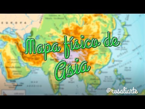 Physical map of Asia - 1st ESO