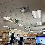 ANGSYLTH 8 Pcs Fluorescent Light Covers - 4 x 2 Feet Covers for Ceiling Lights, 8 x 10 Magnetic Light Filters for Classroom, Office, Hospitals (Warm Yellow)