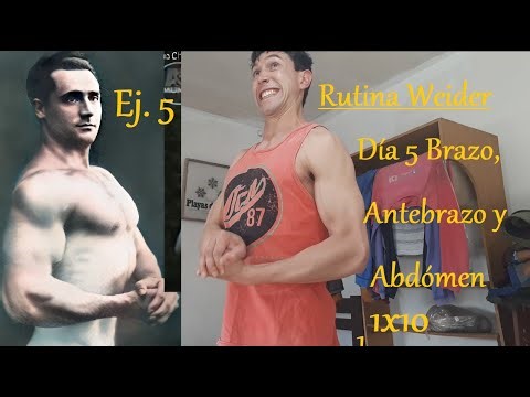 Rutina Charles Atlas Weider Día 5 Brazo y Abdómen Ejercicio 5