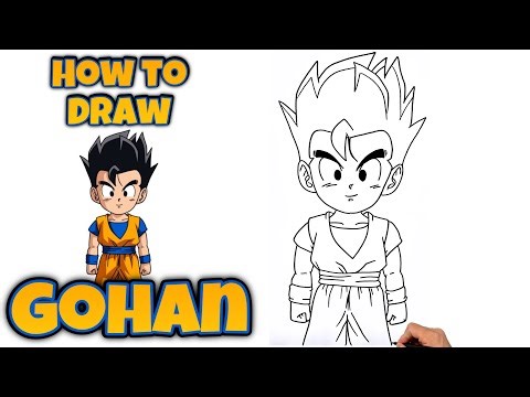 How To Draw GOHAN | DRAGON BALL DAIMA #dragonballdaima #gohan #gohandrawing #drawing