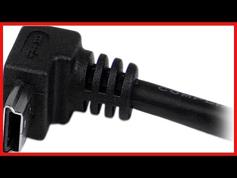 StarTech com Down Angle Mini USB Cable 2m Black USB A to Mini USB B USB to Mini USB Cable