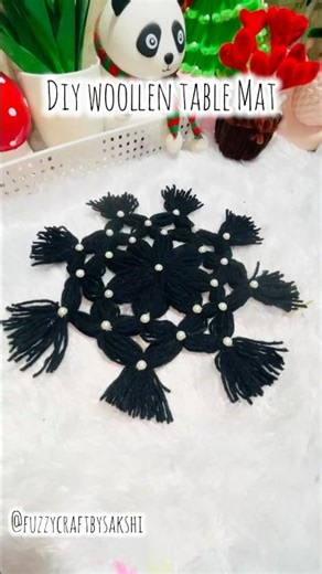 How to make woollen table mat |diy table mat #diy #aestheticroomdecor #craft #viral #handmade