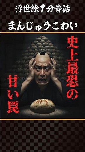 【浮世絵１分昔話】まんじゅうこわい【I'm Afraid of Manju】 #昔話