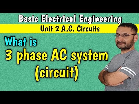 3 Phase AC system / Circuit (3 Phase alternating current need, generation, Phaser diagram) BEE