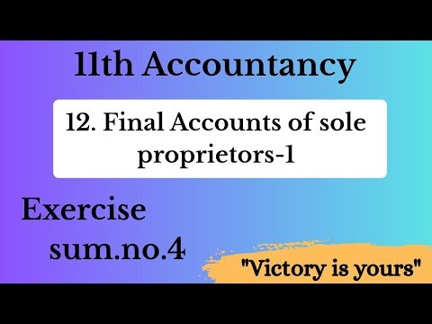 11th Accountancy /chapter 12 _exercise sum no 4...