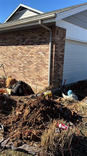 We’re installing foundation piers today on this home to permanently stabilize the foundation and prevent further movement. #fyp #FoundationPiers #FoundationRepair #StructuralStability #HomeFoundation