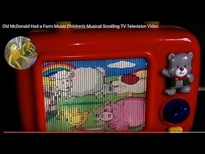 Old McDonald Had a Farm Music Children's Musical Scrolling TV Television Video