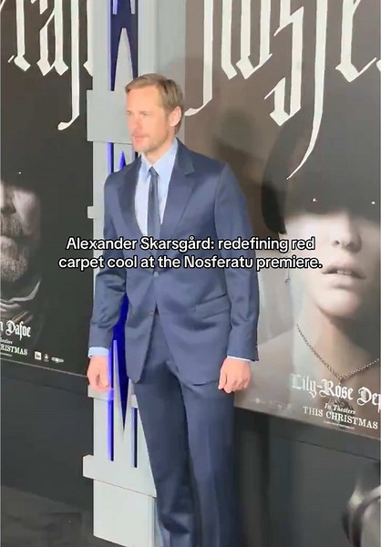 Alexander Skarsgård at Nosferatu Premiere: Style Goals