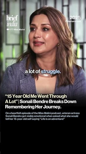 “15-Year-Old Me Went Through A Lot”, Sonali Bendre Breaks Down Remembering Her Journey.