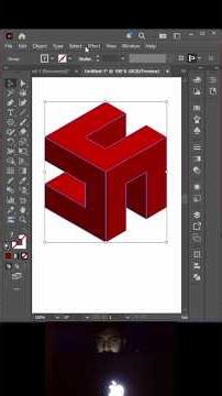 3D logo design Adobe Illustrator tutorial For beginner #shorts #graphicdesign