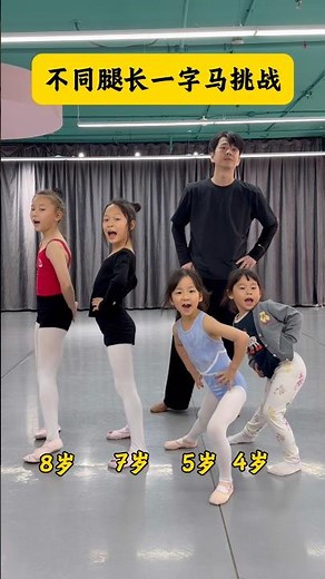 The #SplitsChallenge with Different Proportions: Who Holds It Best?#dance #fyp #flexibility#trending