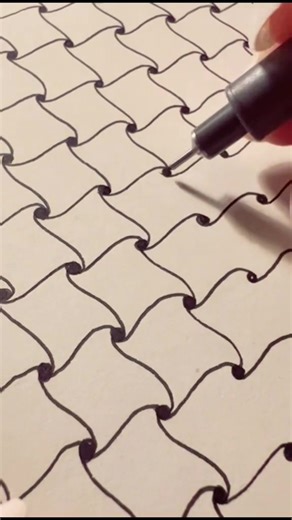 Diagonal Lines Doodle Pattern Tutorial for Beginners