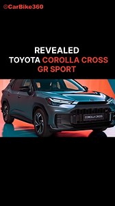 The Toyota Corolla Cross gets a sporty twist! Meet the new GR Sport...