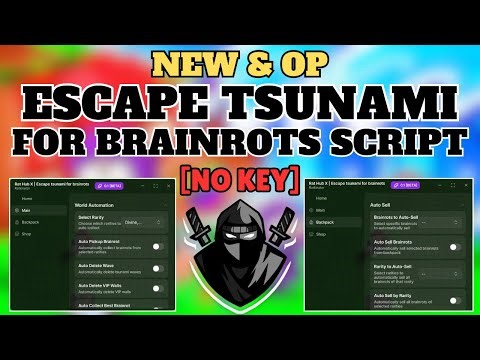 [New & OP] Escape Tsunami Brainrot Script *No Key* | Using Delta Executor For Roblox