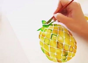 60K views · 1.8K reactions | Watercolor Pineapple - by @juilaockert | BackyardGardener.com - Your Backyard Gardening Source | Facebook