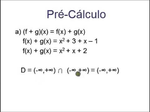 Operações Sobre Funções - Aula 06 - Pré Cálculo