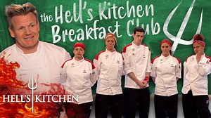 1.2M views · 8.8K reactions | It's the Hell's Kitchen Breakfast Club! 丹☕️ The chefs have to make a creative breakfast dish in 30 minutes! #hellskitchen #gordonramsay | Hell's Kitchen USA | Facebook