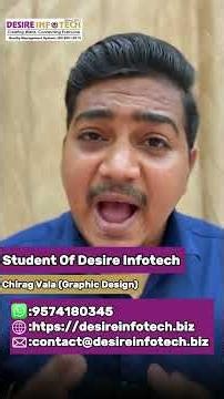 Student Chirag Vala #desireinfotech #12thfail #12thdfailtosuccessful #gandhinagar #graphicdesigns