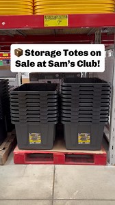 📦 Sweet deal on storage totes right now at Sam’s Club! These are 27-gallon totes and are just $7.98 after $1.50 off. They also have larger 40-gallon totes on sale for $17.98 after $2 off). Great for all your storage needs! 🙌🏼 #samsclub #storagesolutions #storageideas | Sam’s Club Lovers