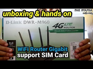 Unboxing & Hands On ‼️ D-Link DWR-M960 Router Gigabit support SIM Card 4G-LTE
