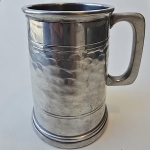 Vintage Sheffield Pewter Tankard: Hammered English Pint Mug - Etsy