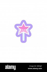 sales flash animation of magic wand symbol Stock Video Footage - Alamy