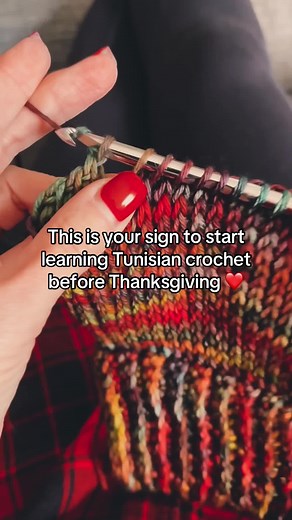 Learn Tunisian Crochet Before Thanksgiving