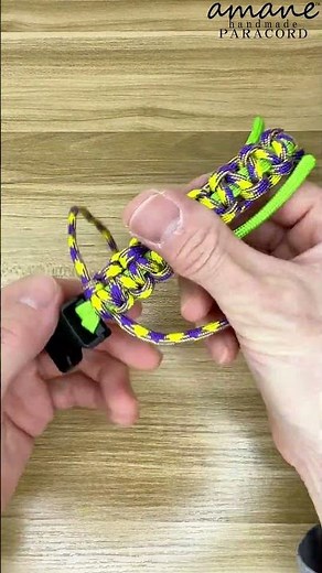 パラコード編み方 平編みの編み終わりをきれいに仕上げる方法｜編み方紹介 handmade.amane #パラコード #パラコード編み方 #パラコードクラフト #パラコード編み #ハンドメイド