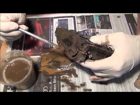 Weathering im Modellbau Pigment Wash