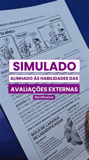 Luana Rodrigues | Alfabetização | Muitos professores ainda veem o simulado como um exercício final… Mas quando ele é bem planejado, vira uma ferramenta estratégica para... | Instagram