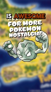 Geodude’s classic look in Generation I: Pokémon nostalgia! 🪨🎮 #shorts #pokemon