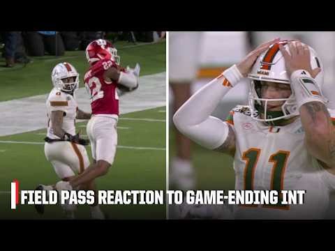 Indiana SEALS THE WIN with INT on Carson Beck in final minute 🏆 | Field Pass with Pat McAfee Show
