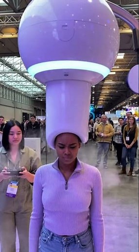 INSANE AI Curling Robot in Dubai 😱💇‍♀️ Automatic Perm Tech From the Future!