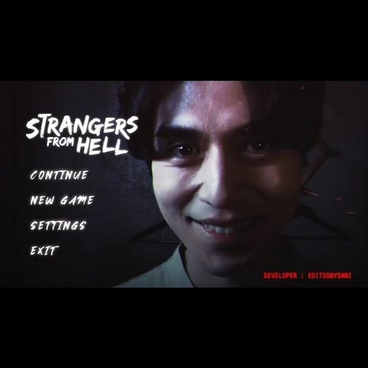 strangers from hell as a video game main menu screen | Yim siwan | Lee dong wook | Worry