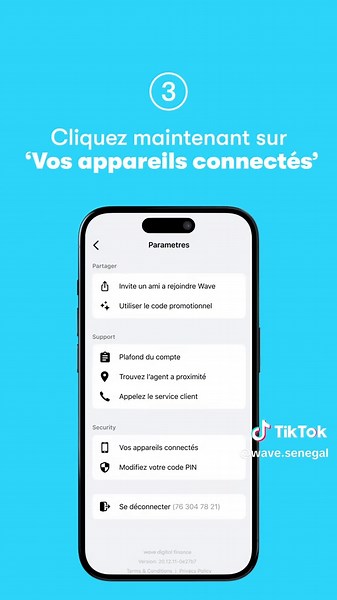 Sécuriser votre compte Wave facilement