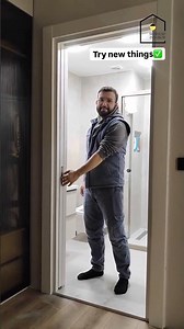 Villa bathroom Door Soft-Closing Interior Wooden Pocket Doors with Internal Sliding System..🤔✅