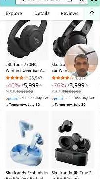 Skullcandy Icon ANC On-Ear Active Noise Cancelling Wireless Bluetooth Headphones