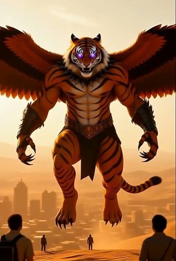 🦅🐅 Falcon-Tiger Human Hybrid 8K Ultra-Realistic 😱